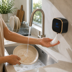 Dispensador de Sabão Automático com Relógio Digital