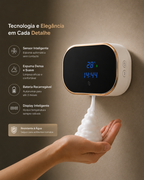 Dispensador de Sabão Automático com Relógio Digital