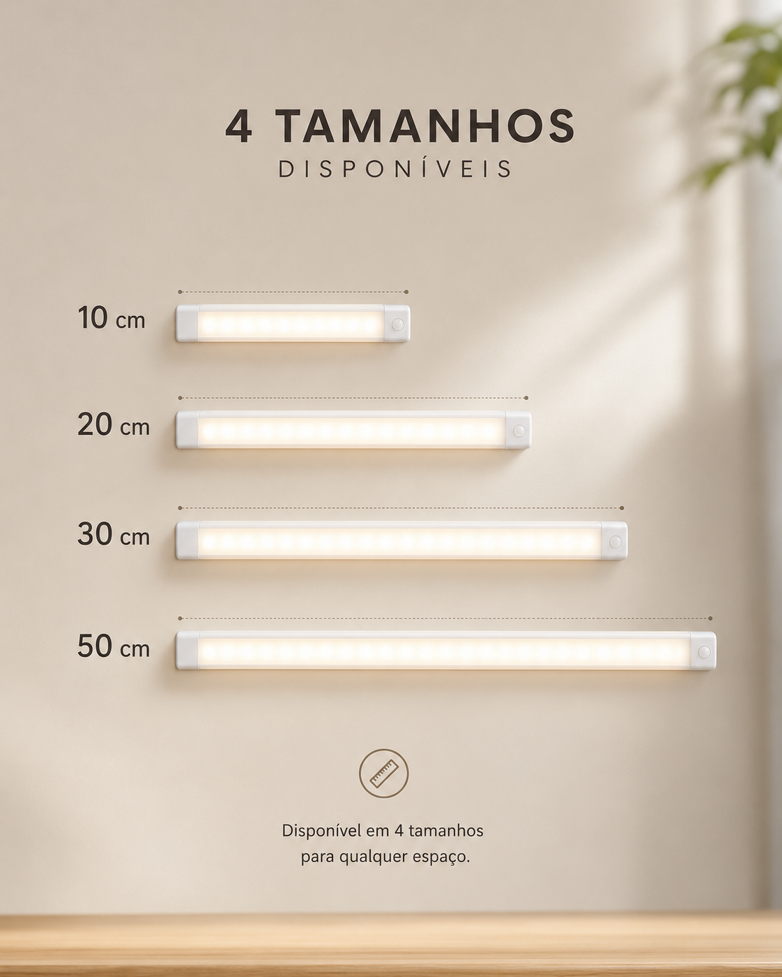 Luz LED Inteligente com Sensor de Movimento USB